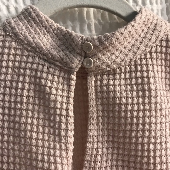 EUC DR2 by Daniel Rainn tan peplum high neck blouse - Picture 9 of 10